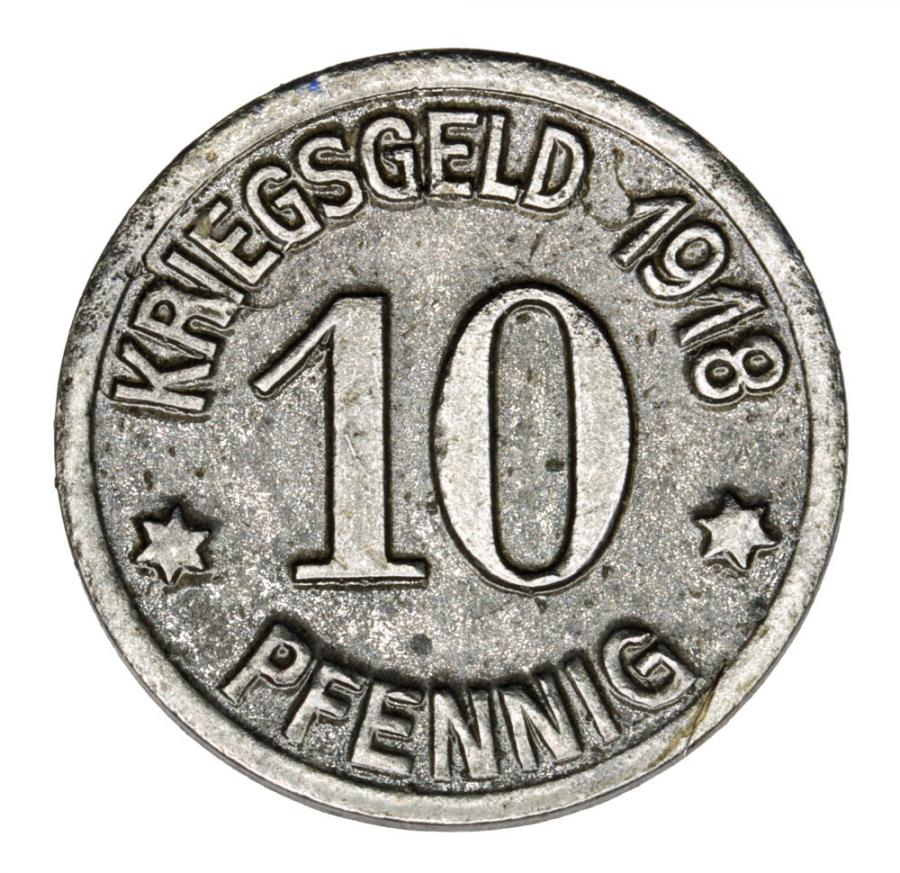 10 fenigów 1918 Wodzisław Śląski / Loslau