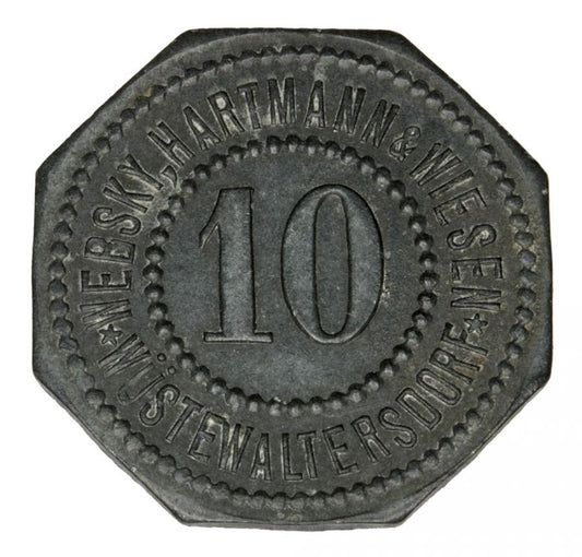 10 fenigów Walim / Wustewaltersdorf