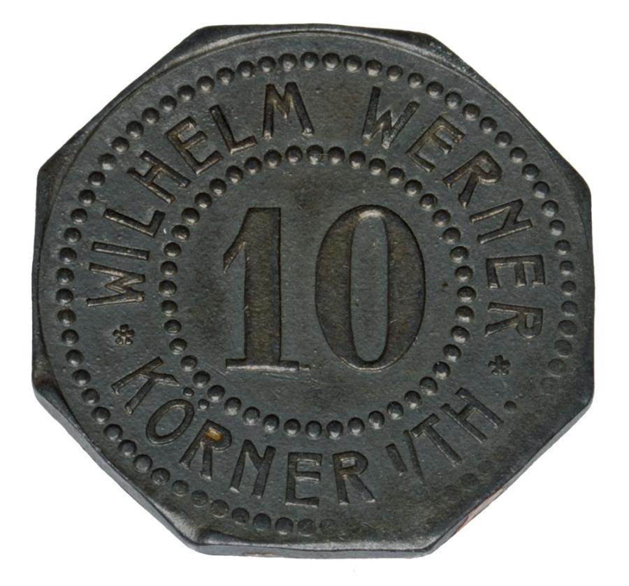 10 fenigów Korner Wilhelm Werner