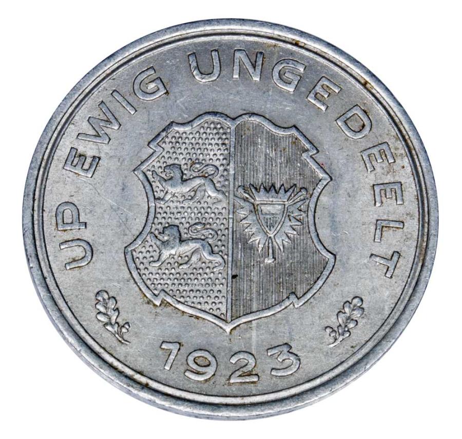 10 Hundertstel Gutschriftsmarke 1923 Schleswig - Holstein