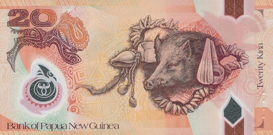 Papua Nowa Gwinea 20 Kina Dzik 2021 P-53