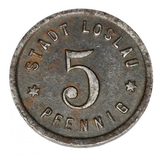 5 fenigów 1918 Wodzisław Śląski / Loslau