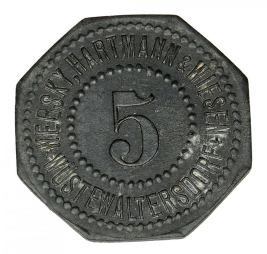 5 fenigów Walim / Wustewaltersdorf