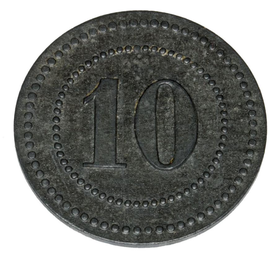 10 fenigów Munster Zeche Werne / Werne Bez. Munster