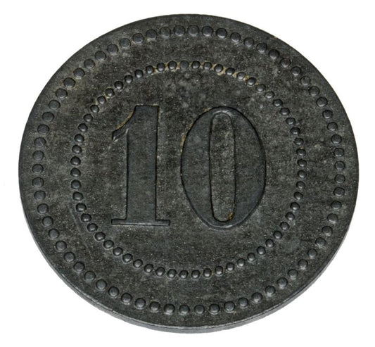 10 fenigów Munster Zeche Werne / Werne Bez. Munster