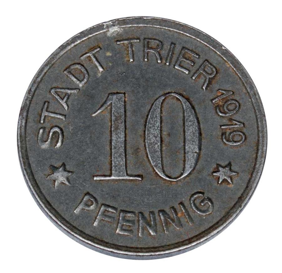 10 fenigów 1919 Niemcy Trier