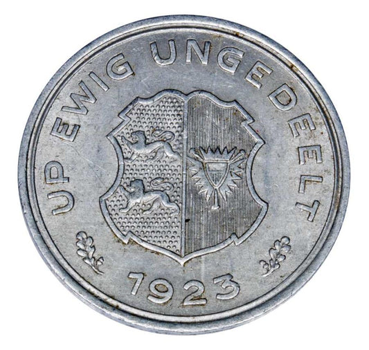 10 Hundertstel Gutschriftsmarke 1923 Schleswig - Holstein