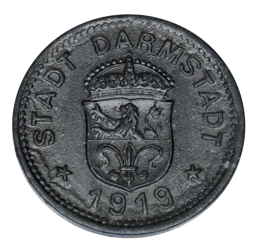 10 fenigów 1919 Niemcy Darmstadt