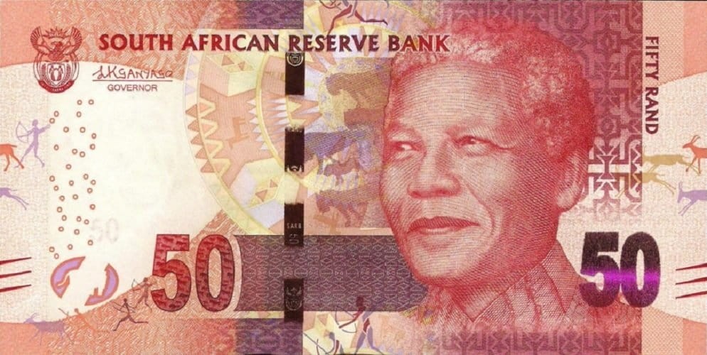 RPA 50 Rand Nelson Mandela / Lew 2015 P-140b