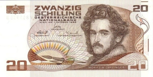 Austria 20 szylingów Albertina 1986 P-148