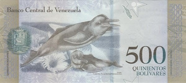 Wenezuela 500 Boliwarów Tonin 2017 P-94b