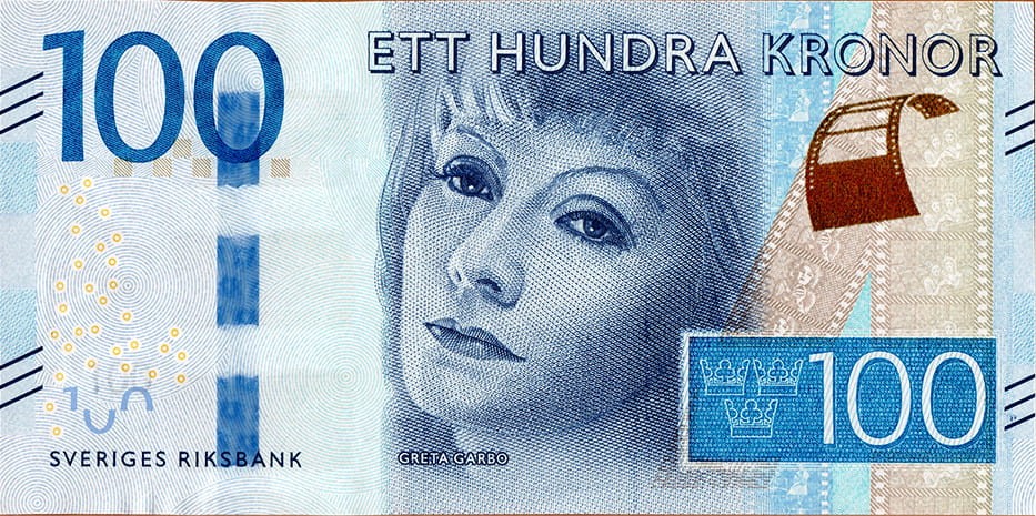 Szwecja 100 koron Greta Garbo 2015 P-71a