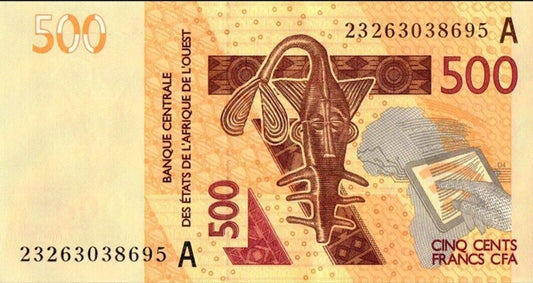 Wybrzeże Kości Słoniowej 500 fr Hipo 2023 P-119