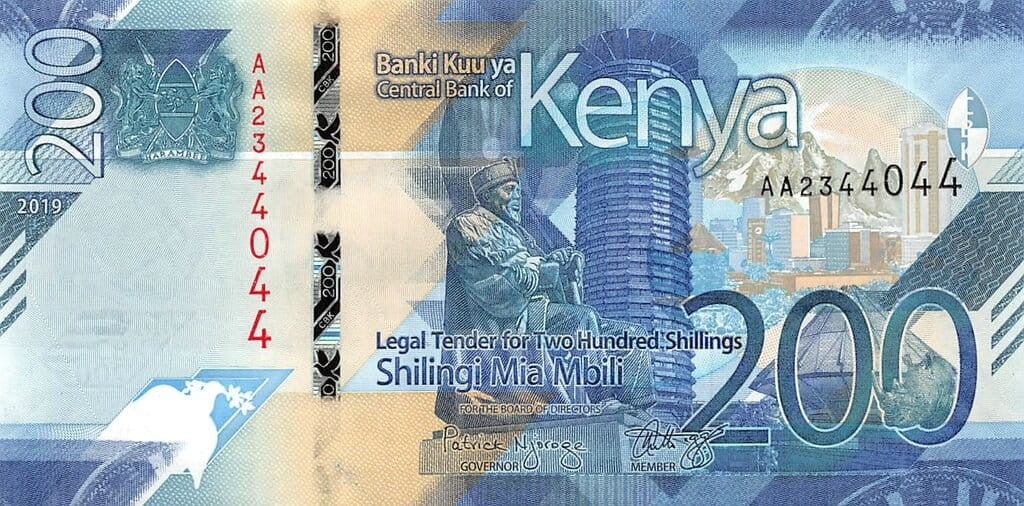 Kenia 200 KES Dzieci 2019 P-54a
