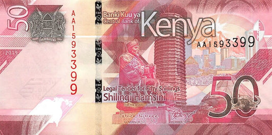 Kenia 50 KES Energia 2019 P-52a