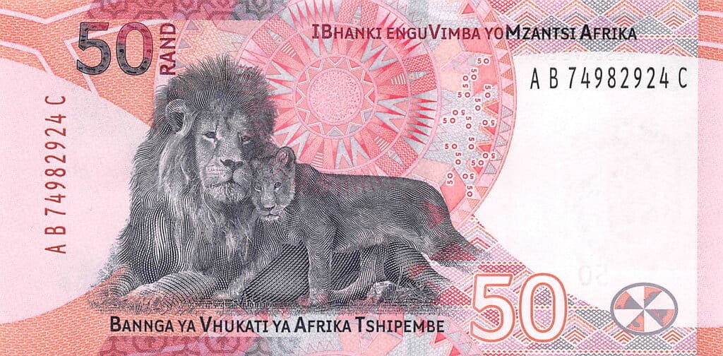 RPA 50 Rand Nelson Mandela / Lwy 2023 P-150